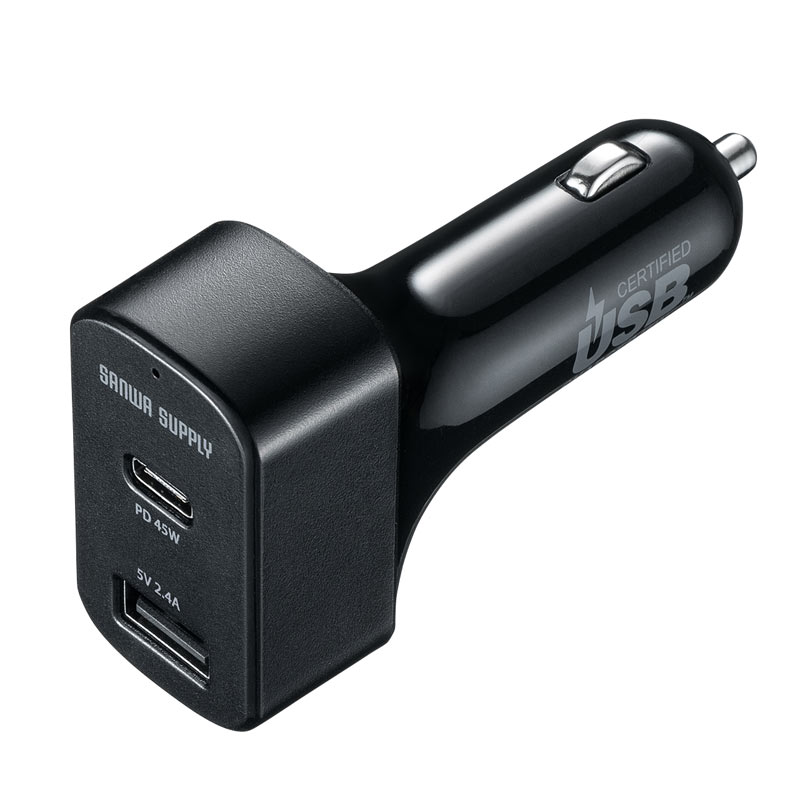 USB Power Delivery対応カーチャージャー 2ポート 57W CAR-CHR77PD