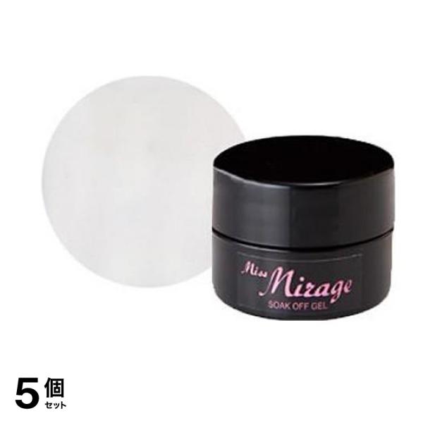 Miss Mirage(ミスミラージュ) ソークオフジェル シアー ホワイト S1 5g 5個セット