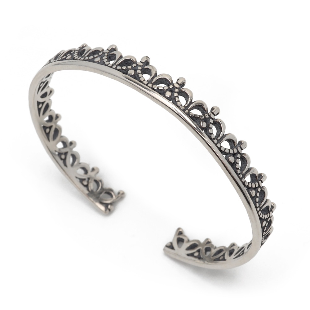 925 アンティーク仕上げバングル [cb020]