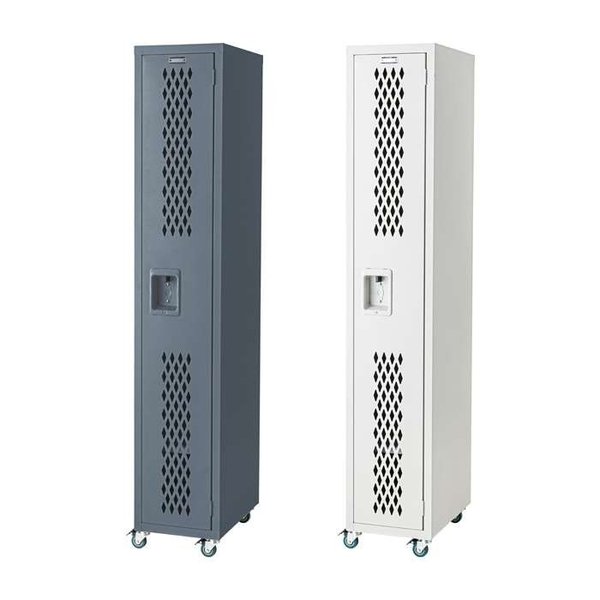 TPN-42スチールロッカー風収納棚ラックスリム幅30高さ168cmチェストキャスター付ロック付