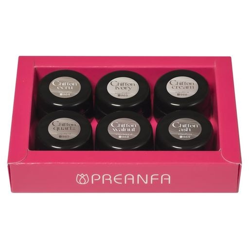 PRE GEL カラーEX シルクシフォンシリーズ6色セット