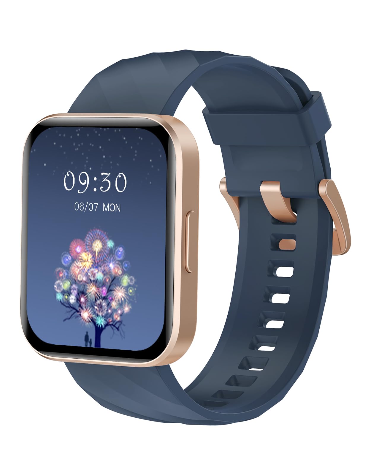 RUIMEN スマートウォッチ iPhone アンドロイド 対応 通話機能付き Smart Watch 1.85インチ大画面 レディース メンズ 腕時計 100+種類運動モード ゲーム 生理周期管理