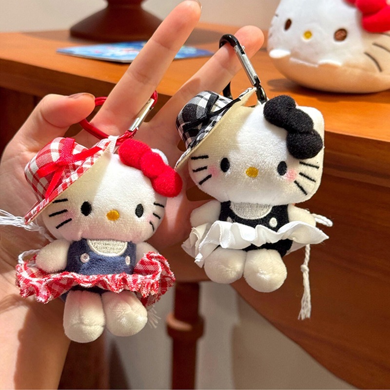 【1点ご購入 で10点プレゼントいたします】かわいいキティちゃんバッグストラップ春の遊泳スカートハートキーホルダーキャラクター猫ランドセルストラップ