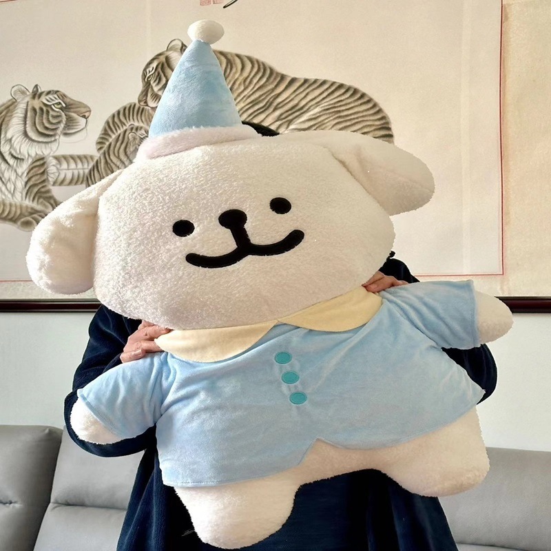 かわいいパジャマ子犬ぬいぐるみラインベッド人形女の子寝人形誕生日ギフト枕