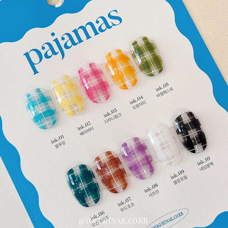 [YOGURT NAIL] 【 Pajamas 】 INK GEL SEIRES 10色セット [ink.01~ink.10] 11,081円