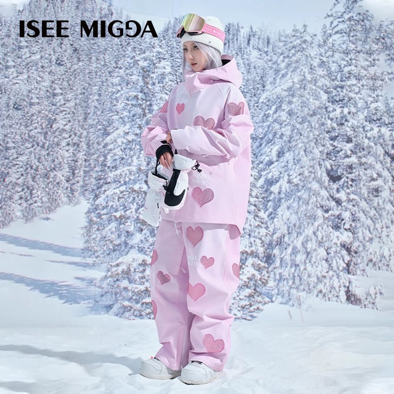 スノーボードウェア 2025-2026 上下セット レディース メンズ 防水20000mm スキーウェア スノボウェア ジャケット アウター パーカー ロングパンツ 男女兼用 防水 防寒