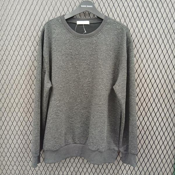 HC03 秋のビッグサイズチャコールスウェットシャツ長袖Tシャツ BTL608 (S41247968)