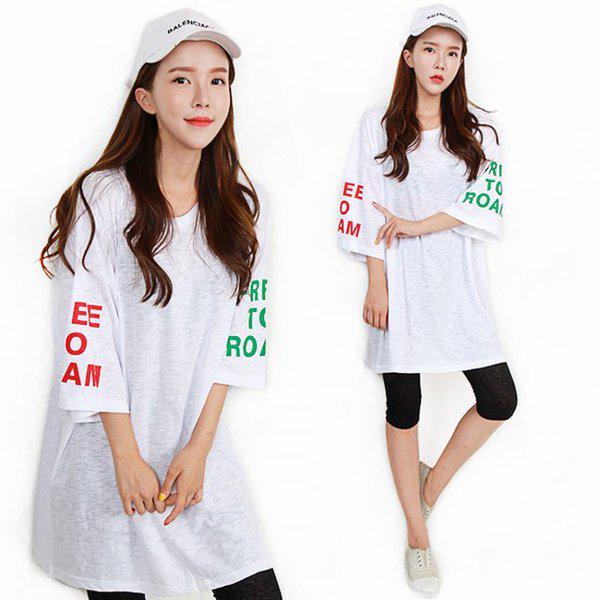 HスタイルDBカラー別ビッグボックスロングティー/オーバーフィット/ビッグサイズ/Tシャツ