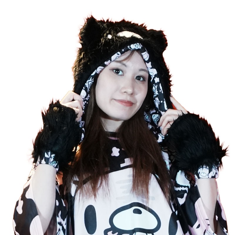 Gloomy x Sophie Powers Candy ハット 帽子 キャップ ファッション 原宿系 原宿 病みかわいい ブラック/ピンク jr-gsp-hat-06