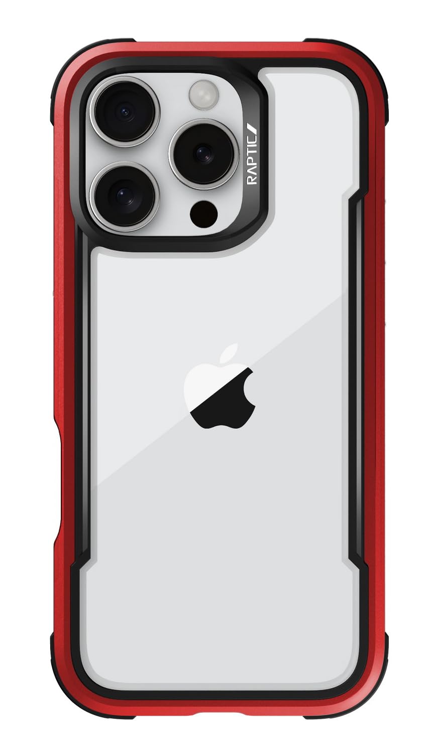 【RAPTIC】 iPhone 16 Pro Max 対応 ケース クリア 耐衝撃 米軍MIL規格 スマホケース 薄型 アルミ フレーム 透明