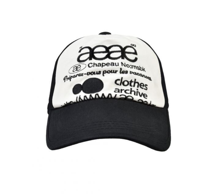 WEB LOGO TWO TONE BALL CAP - [BLACK/WHITE]