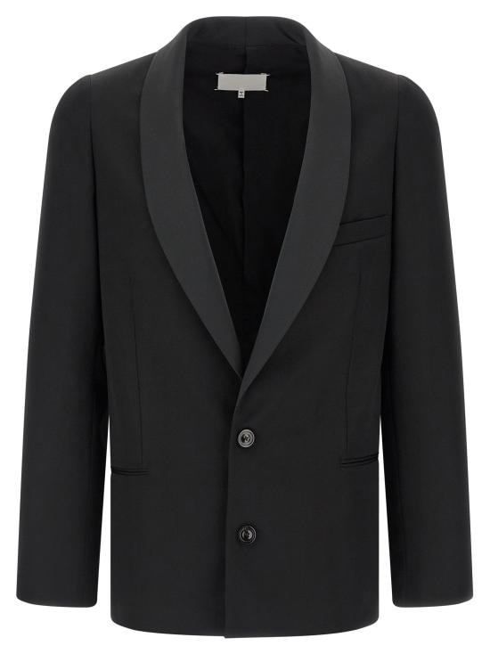 MAISON MARGIELA Men Suit Jackets S67BN0074 M35859 900 Black