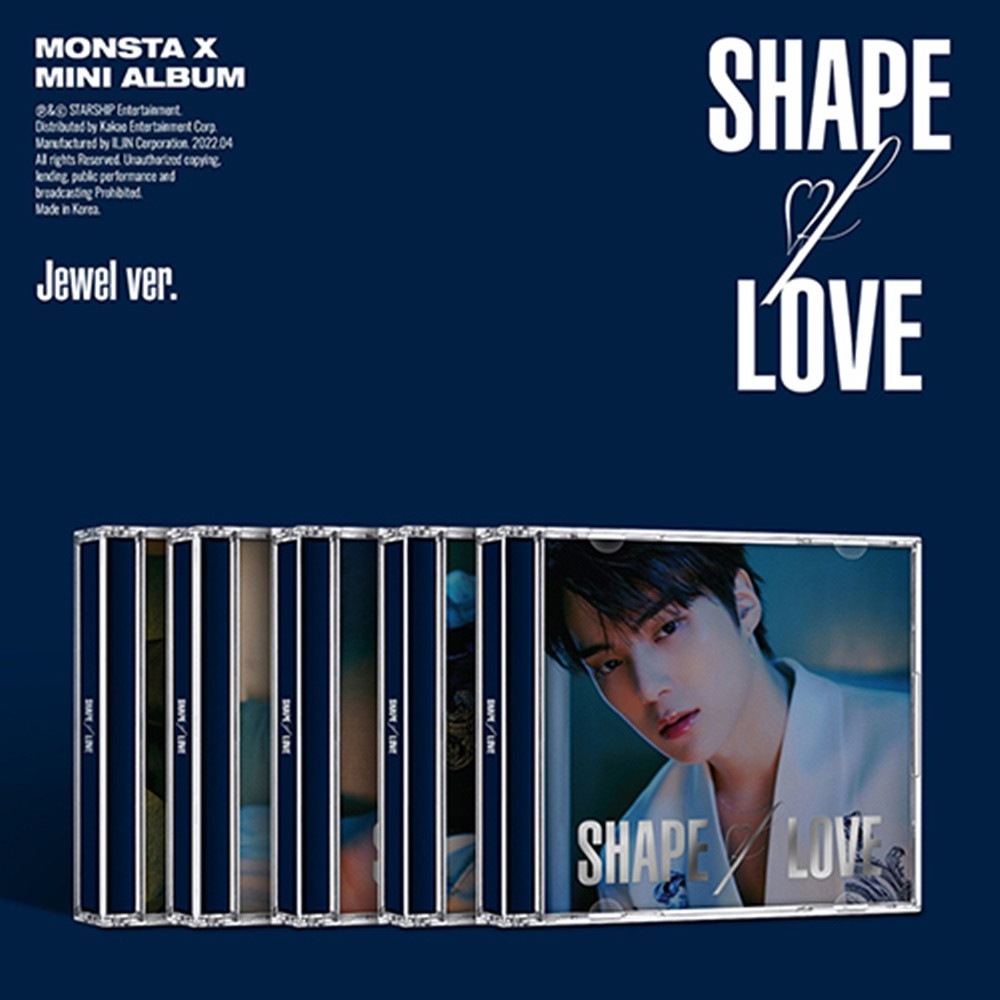 (未開封新品) (5種セット) MONSTA X 11集ミニ SHAPE of LOVE ジュエル