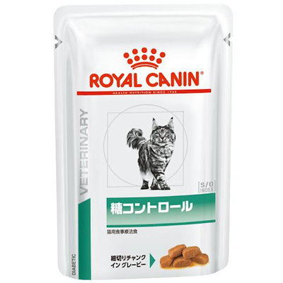  CANIN 糖コントロール 療法食 Qoo10] ROYAL CANIN 食事療法食 猫用 糖コントロール パウチ