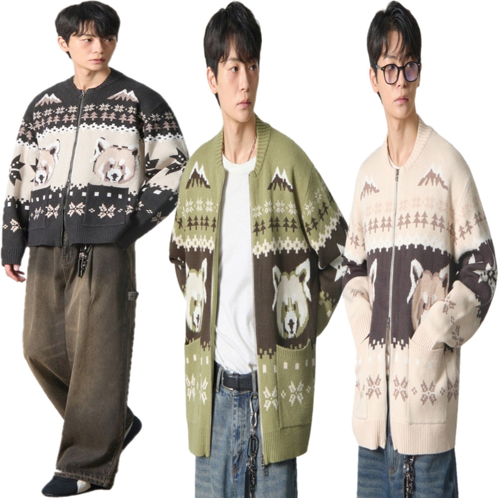 DIMITRI BLACK /24FW/2WAY Essential Heavyweight Nordic カーディガン/ユニセックス 7,830円