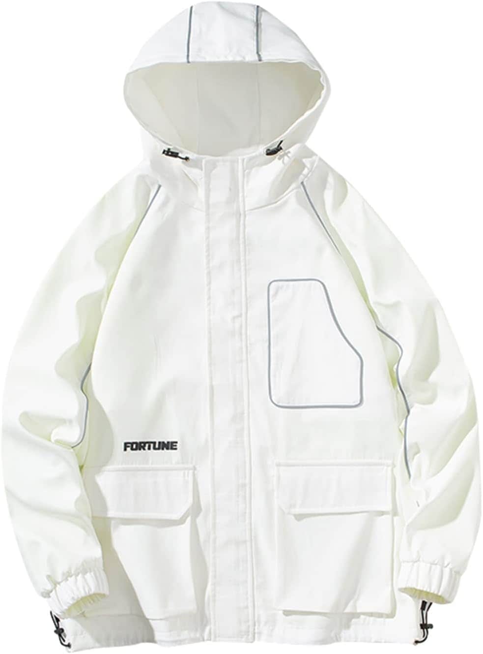 夜光 反射光 男性 長袖 パーカー ジャケット フード付き ジップアップ オシャレ 通気 大きいサイズ 体型パカー トップス トレーナー ユニセックス ソフト 丈長め カジュアル ヒップホッ