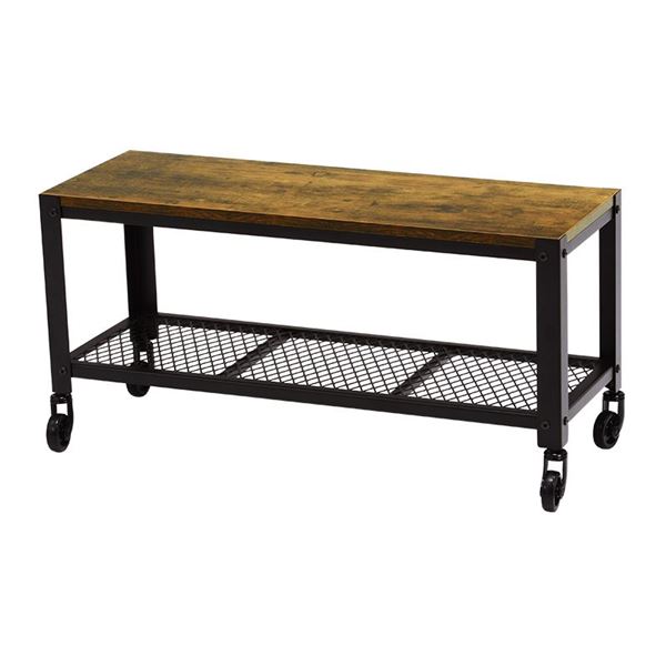 テレビ台 テレビボード 約幅80×奥行30×高さ39.5cm スチールフレーム キャスター付き 棚付き 組立品 リビング ダイニング