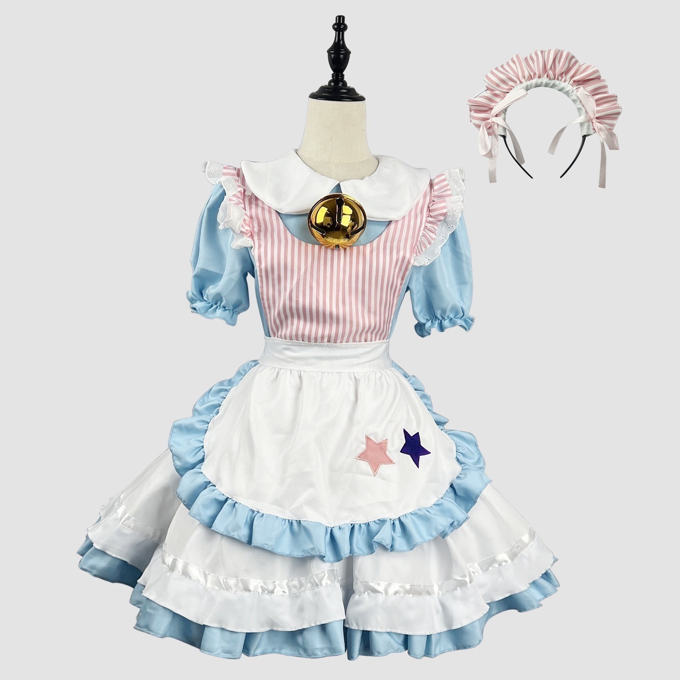 日韓セクシーな猫鈴メイド服コスプレアニメかわいいlolitaロリータワンピースは二回です