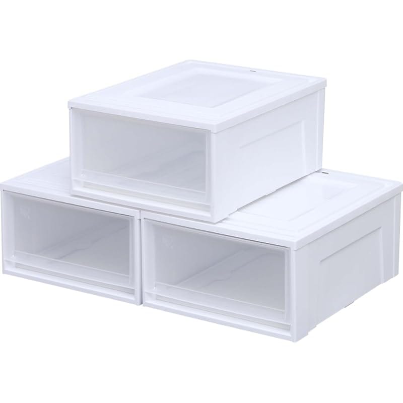 【即納】【3個セット】アイリスオーヤマ 収納ケース 引き出し クローゼット 圧倒的高コスパ 衣替え 幅39×奥行50×高さ23.2cm ウォークインクローゼット 衣装ケース チェスト 日本製 ホワイト