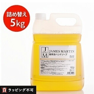 ジェームズマーティン 薬用泡ハンドソープ 詰め替え用 5kg [james martin 薬用ハンドソープ 業務用 ジェームスマーティン]【医薬部外品】【ラッピング不可】