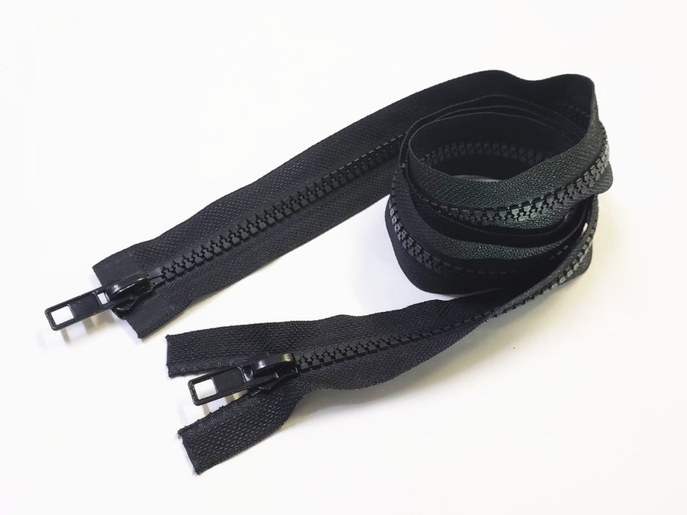 ダブルジップファスナー (300cm 8本set) #8 ダブルジッパー 樹脂製 ダウンジャケット 修理