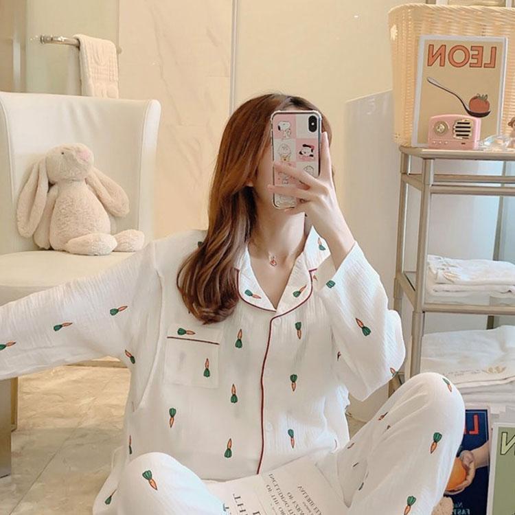 マタニティ パジャマ 授乳口付ホームウェア 授乳服 妊婦服 上下セット 妊婦ゆったりシンプルカジュアル産前産後ウェア 出産祝い 部屋着 寝巻き 5,936円