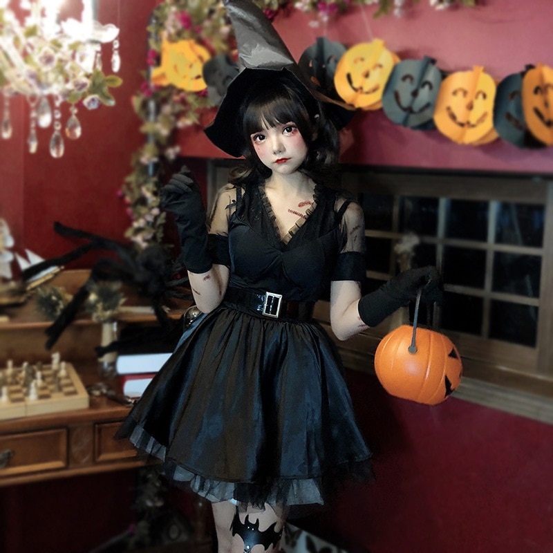 ハロウィンコスチューム大人女性ステージコスチュームゴースト花嫁ゾンビコスチューム魔女コスチュームエルフ悪魔パフォーマンスコスチューム