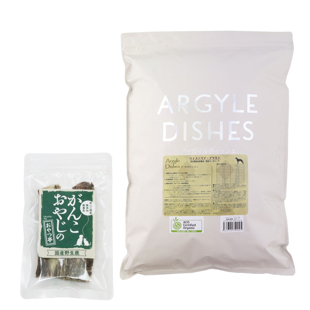 アーガイルディッシュ ドッグフード ウィステリアアダルト 4kg【国産鹿のスペアリブ ショートカット 2本入り付き】