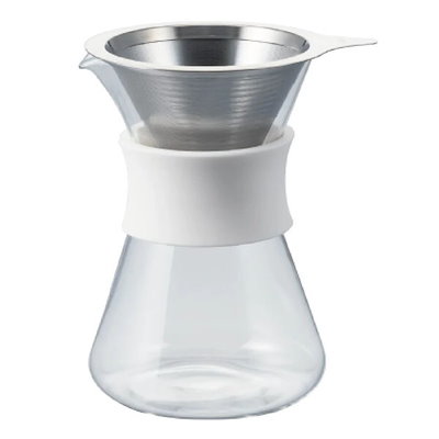 他サイト： S-GCM-40-W ホワイト Glass Coffee Maker 耐熱ガラス製ガラスコーヒーメーカーの商品画像