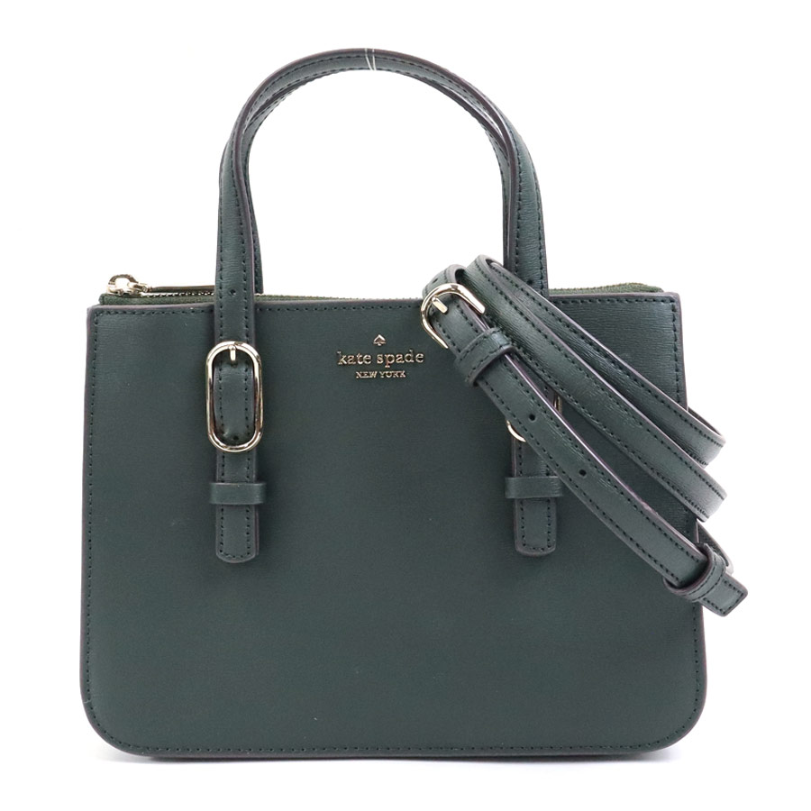 ケイトスペード Kate Spade ハンドバッグ 斜め掛けショルダーバッグ レザー ダークグリーン レディース t18543a