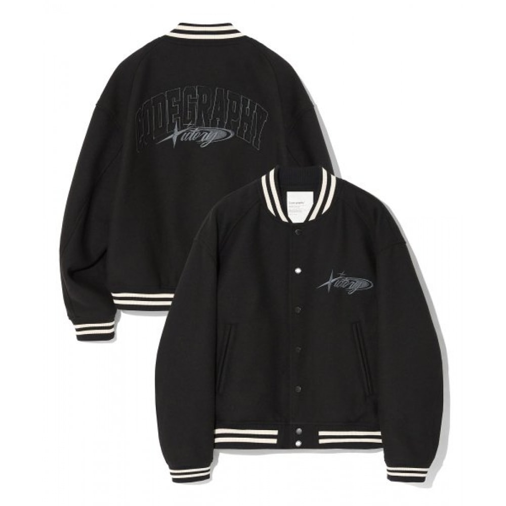 CODEGERY ビクトリーウールバーシティジャケット_ブラック 16,766円