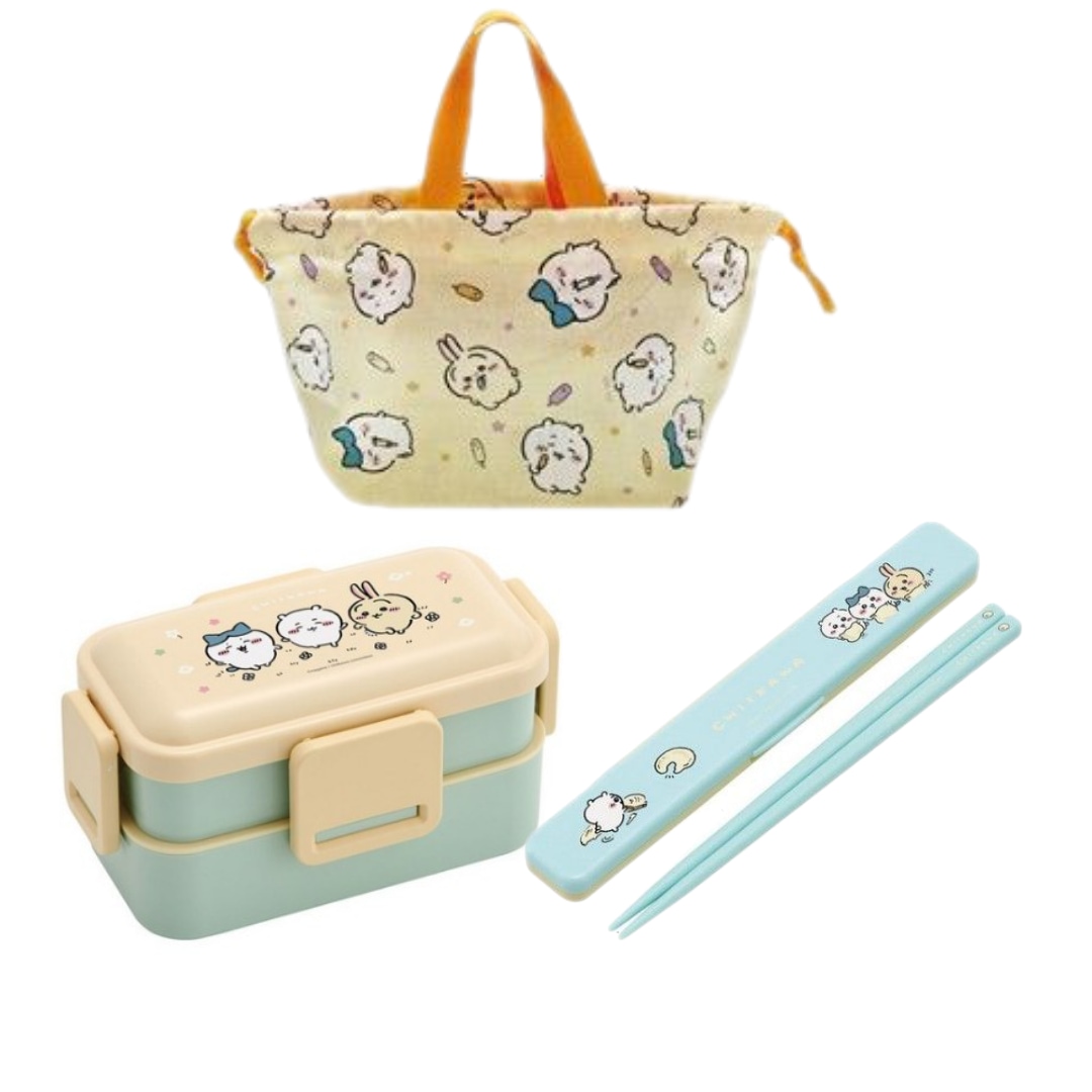 ちいかわ お弁当セット(2段弁当+ポーチ+箸)