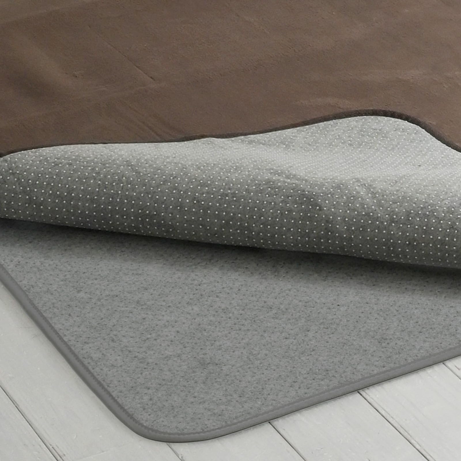 [山善] ラグ カーペット アンダーラグ ゆかもふ 10mm厚 2畳 170×170cm 滑り止め 防音 洗える 防音等級ΔLL()-4(1級) ホットカーペット対応 赤ちゃん ベビー SYM10