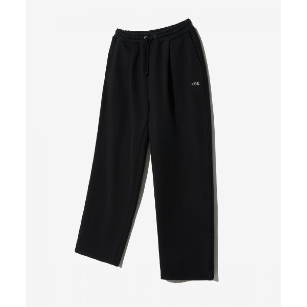YALE スモールアーチワンタックスウェットパンツ_ブラック