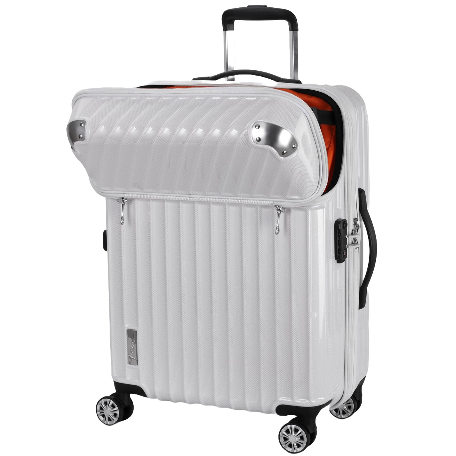 [トラベリスト] キャリーケース スーツケース ジッパーキャリー 機内預け入れ可能サイズ トップオープン フロントオープン モーメント 拡張機能付き 61L(72L) 64 cm 4.3kg 76-2