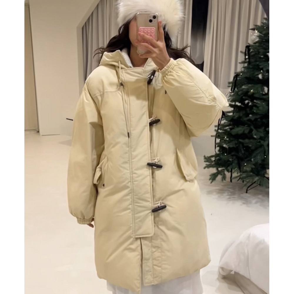 CODEGY ロングダッフルパディング_ベージュ