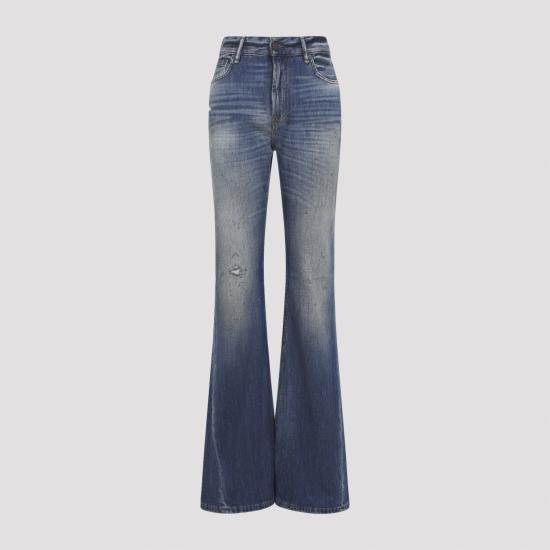 ACNE STUDIOS Women Denim Pants A00583 863 MID BLUE