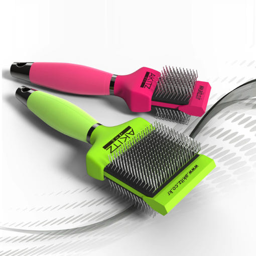 【韓国公式/正規品】 アキズ フレキシブルブラシ 専門家用 スリーカー ヘアボール 予防