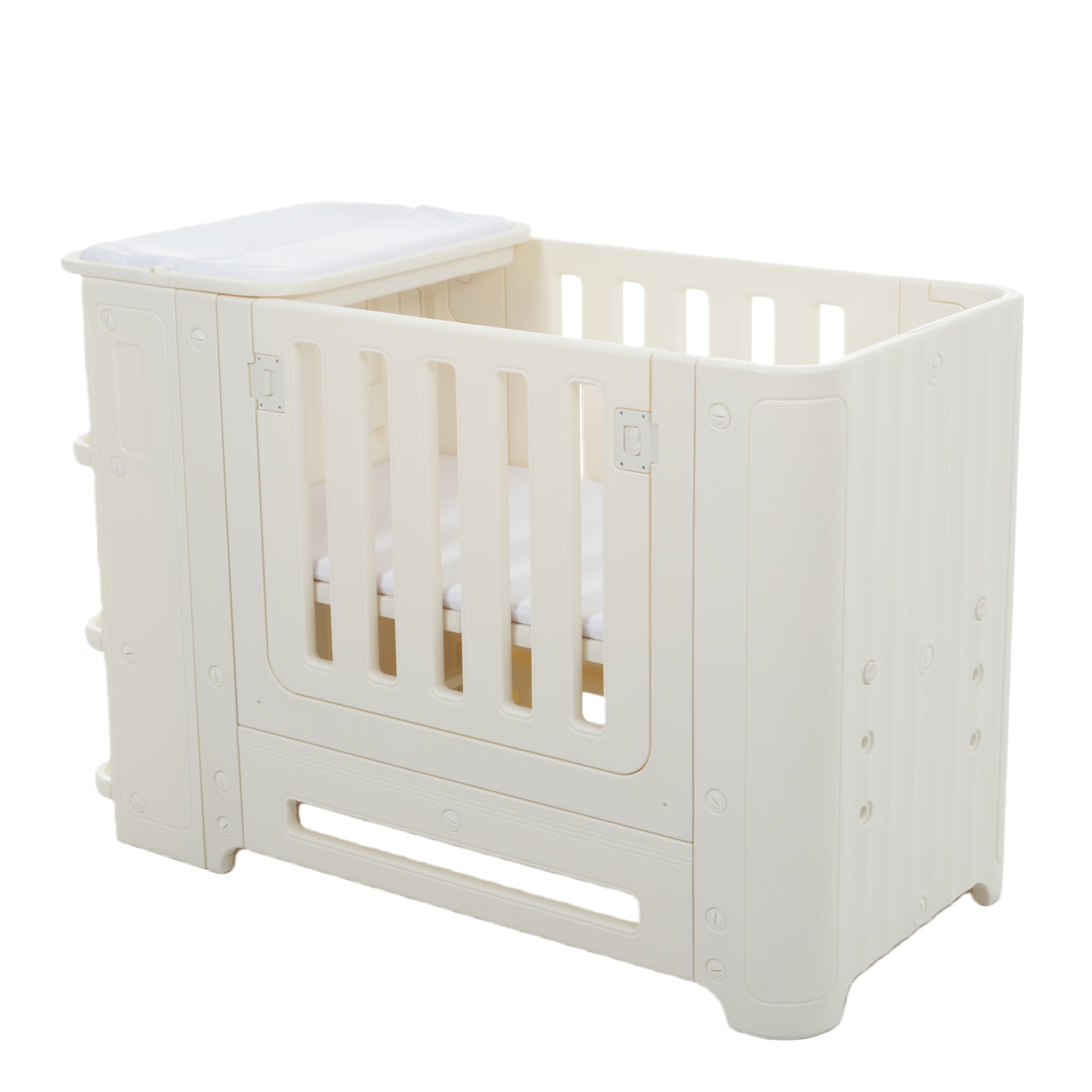 [国内即発送]ベビーサークル マットレス付 プレイヤード 高さ調整 オムツ換え台 出産祝い