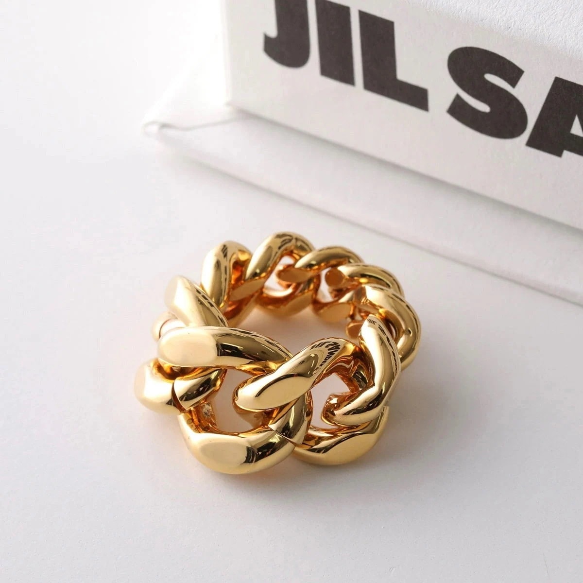 JIL SANDER ジルサンダー リング DW5 RING 1 J11UQ0060 P4877 レディース チェーン 指輪 アクセサリー 714/GOLD