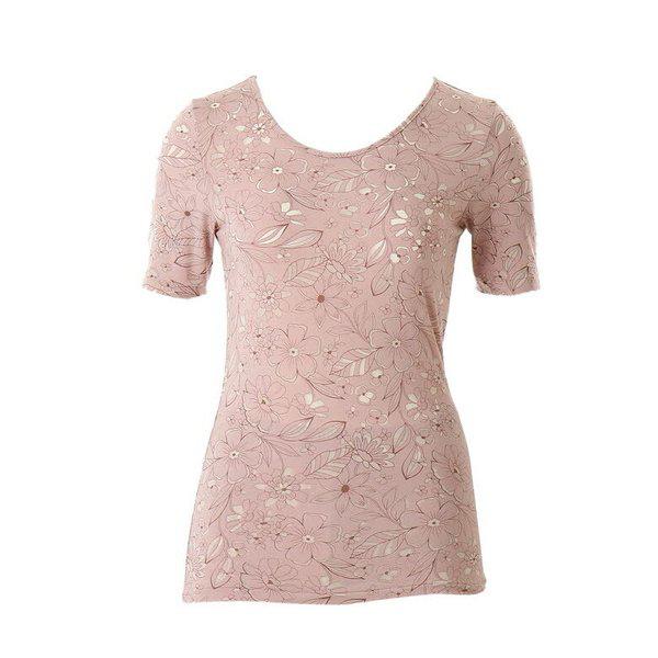 柔らかいモダールバーンアウト3部袖トップインナー（VLG6052A）_s