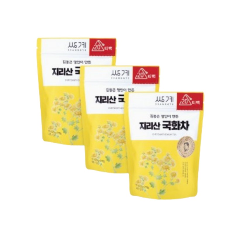 ポーチ 智異山 菊茶 20ティーバッグ X 3