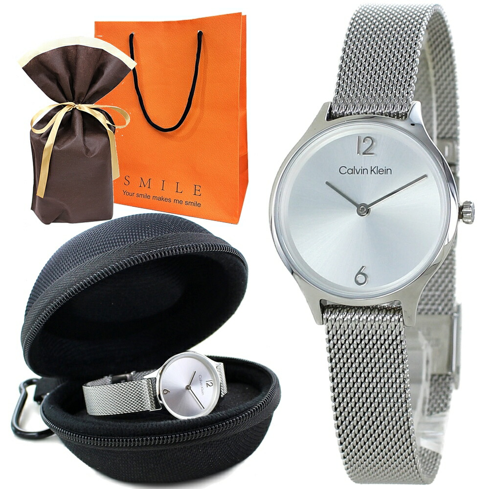 ラッピング済 ギフトセット カルバンクライン 腕時計 手表 レディース かわいい おしゃれ 時計ケース付き 女性 誕生日プレゼント 20代 30代 40代 結婚記念日 妻 ブランド 時計 彼女 姪っ子