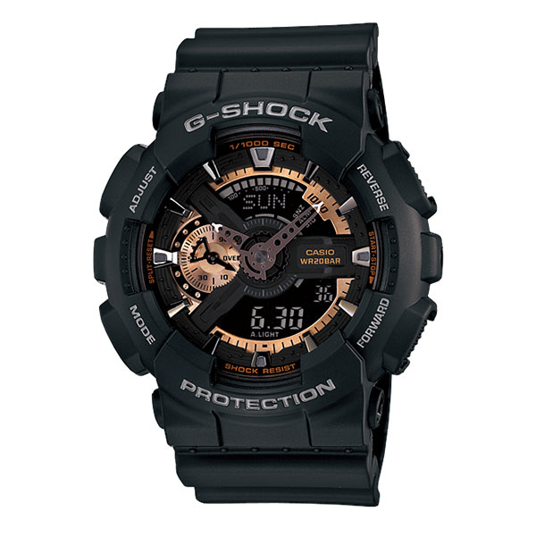 国内正規品 カシオ Gショック 時計 メンズ 腕時計 手表 ブラック アナデジ GA-110RG-1AJF ビジネス 男性 誕生日ギフト 記念日 ポイント消化