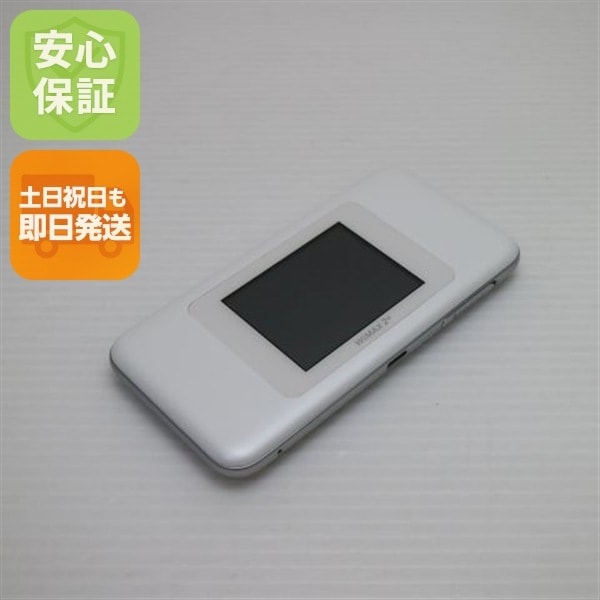新品同様 HWD37 Speed Wi-Fi NEXT W06 ホワイト×シルバー 95