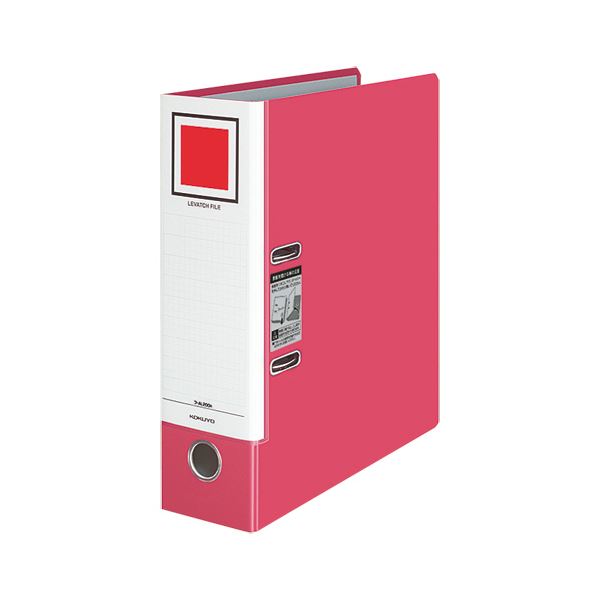 （まとめ） コクヨレバッチファイル A4タテ 2穴 680枚収容 68mmとじ 背幅93mm 赤 フ-AL200R 1冊 (×5セット)