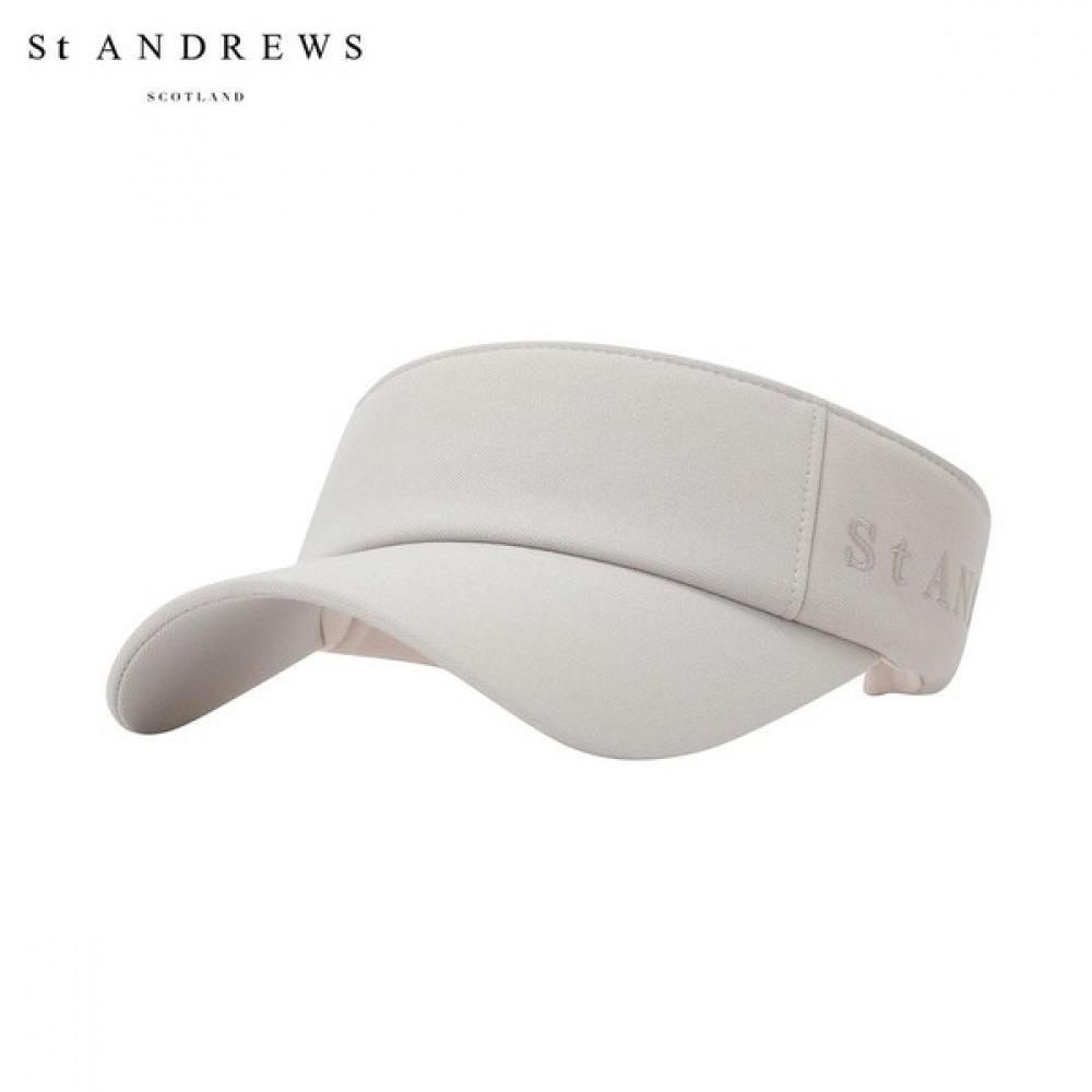 (St Andrews) メンズシンボル刺繍ロゴベーシックサンバイザー