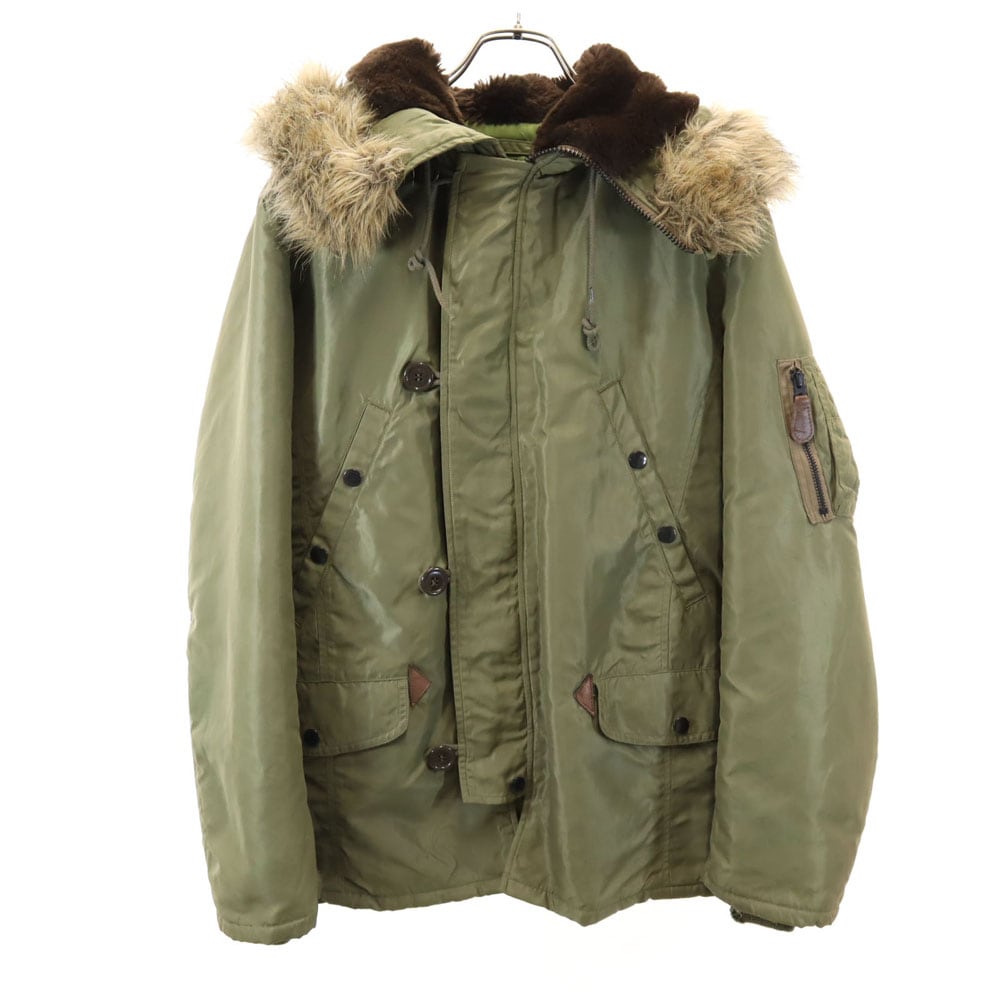 UNITED CARR CORP N-3B ミリタリージャケット L カーキ メンズ