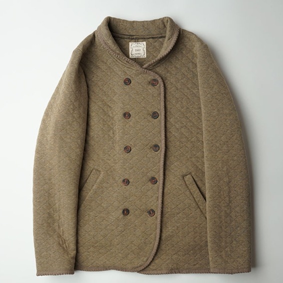 アウター コート ミディアム丈 襟付き デザイン ボタン ダブルブレスト 美ライン ニュアンス キルティング 中綿 カラバリ リラックス ナチュラル かわいい 大人可愛い きれいめ シンプル