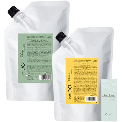 デミドゥ MS スカルプシャンプー 1000ml スカルプトリートメント 1000ｇ 詰め替え セット 混合肌用 ﾎﾞﾃﾞｨｰｿｰﾌﾟ付き DEMI DEMI DO